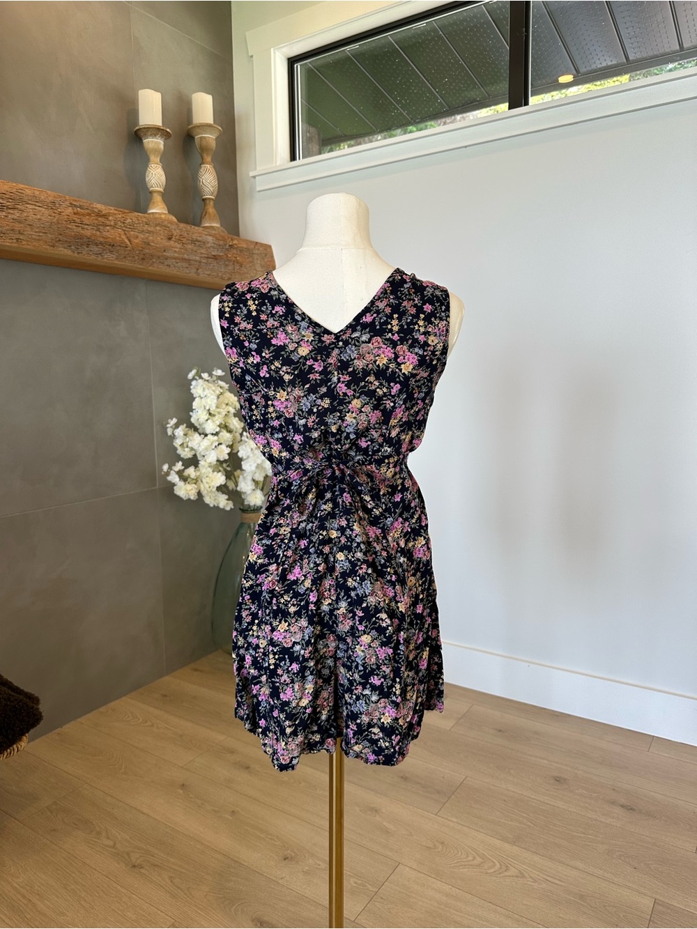 Vintage EQUATION Floral Button Front Romper – Size Small - Picture 6 of 10